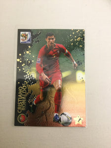 2010 Panini FIFA World Cup South Africa METALLIZED card CHRISTIANO RONALDO Portugal #162