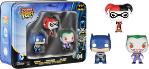 Batman, Harley Quinn and Joker Pocket Pop! 3-Pack Tin