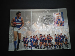 Footscray Bulldogs Football Club AFL Centenary 1996 First Day Postcard