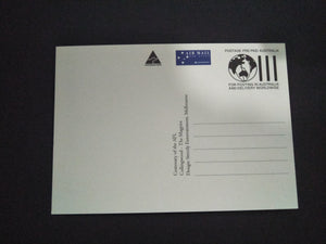 Collingwood Magpies Football Club AFL Centenary 1996 First Day Postcard