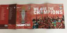 Liverpool FC Champions match day programme