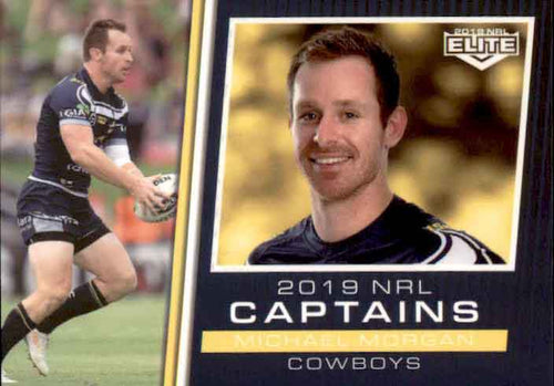 2019 TLA NRL Elite CAPTAINS Michael Morgan COWBOYS CC09/18