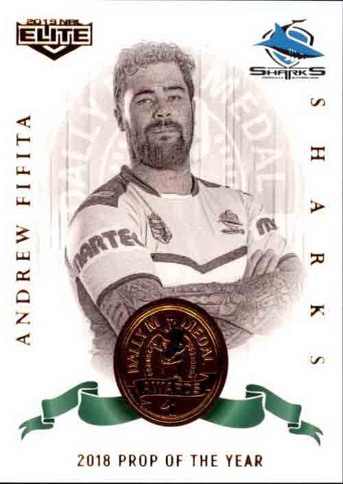 2019 TLA NRL Elite 2018 Dally M Awards Andrew Fifita Cronulla Sharks DM09/18