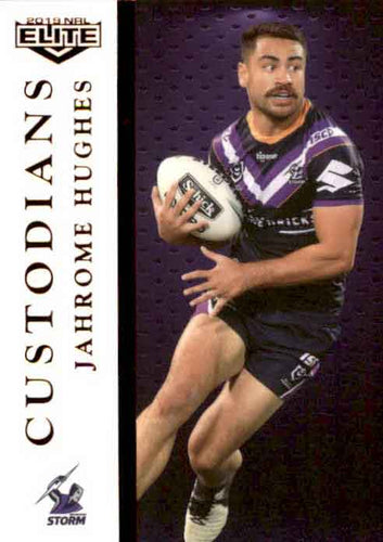 2019 TLA NRL Elite CUSTODIANS Jahrome Hughes Melbourne Storm C7/16