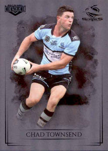 2019 TLA NRL Elite SILVER SPECIAL PARALLEL Chad Townsend Cronulla SHARKS SS35