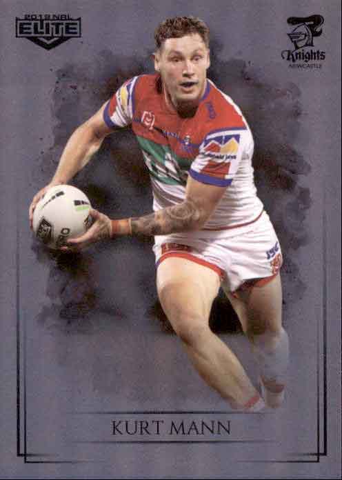 2019 TLA NRL Elite SILVER SPECIAL PARALLEL Kurt Mann Newcastle Knights SS68