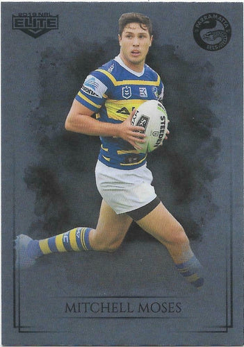2019 TLA NRL Elite SILVER SPECIAL PARALLEL Mitchell Moses EELS SS89