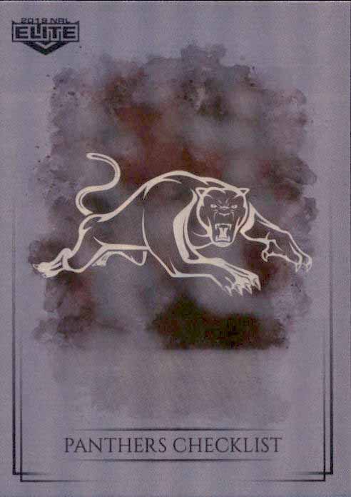 2019 TLA NRL Elite SILVER SPECIAL PARALLEL Checklist Logo PANTHERS SS91