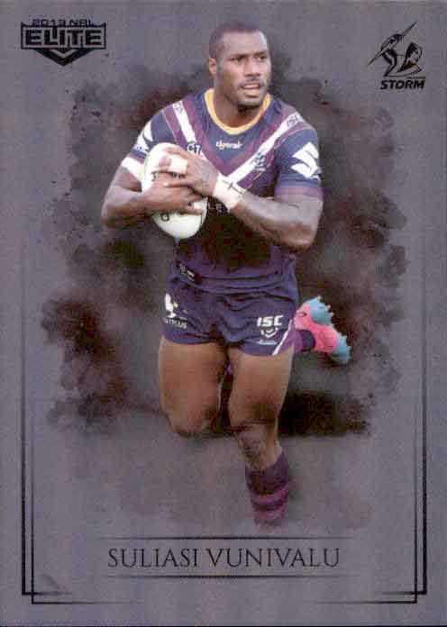 2019 TLA NRL Elite SILVER SPECIAL PARALLEL Suliasi Vunivalu Melbourne Storm SS63