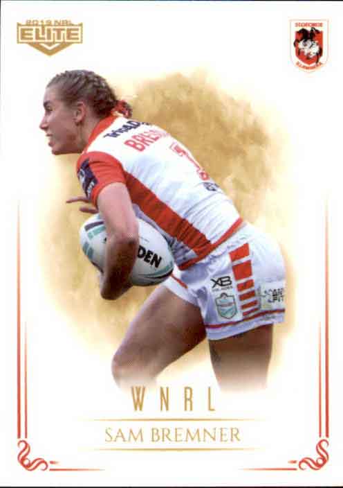 2019 TLA NRL Elite WNRL Sam Bremner DRAGONS WNRL06