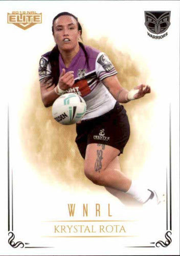 2019 TLA NRL Elite WNRL Krystal Rota WARRIORS WNRL16