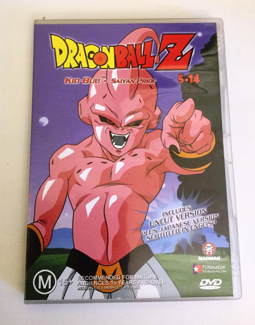DRAGON BALL Z  KID BUU - SAIYAN PRIDE 5.14 Volume 5 part 14 DVD #PRE OWNED