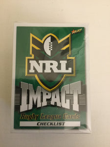 2001 Select NRL IMPACT series Full Base Common Set