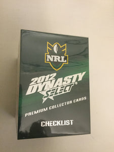 2012 Select NRL DYNASTY series Full Base Common Set