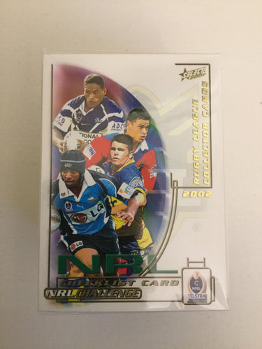 2002 Select NRL CHALLENGE series Full Base Common Set