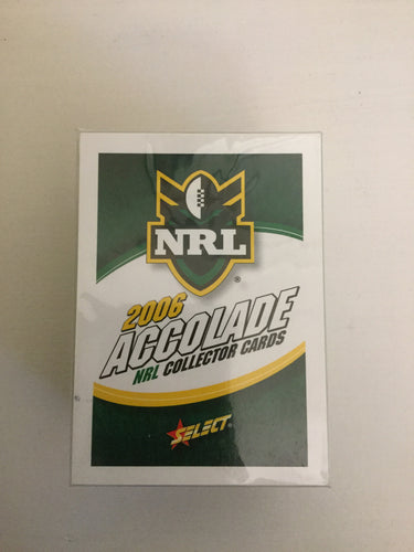 2006 Select NRL ACCOLADES series Full Base Common Set