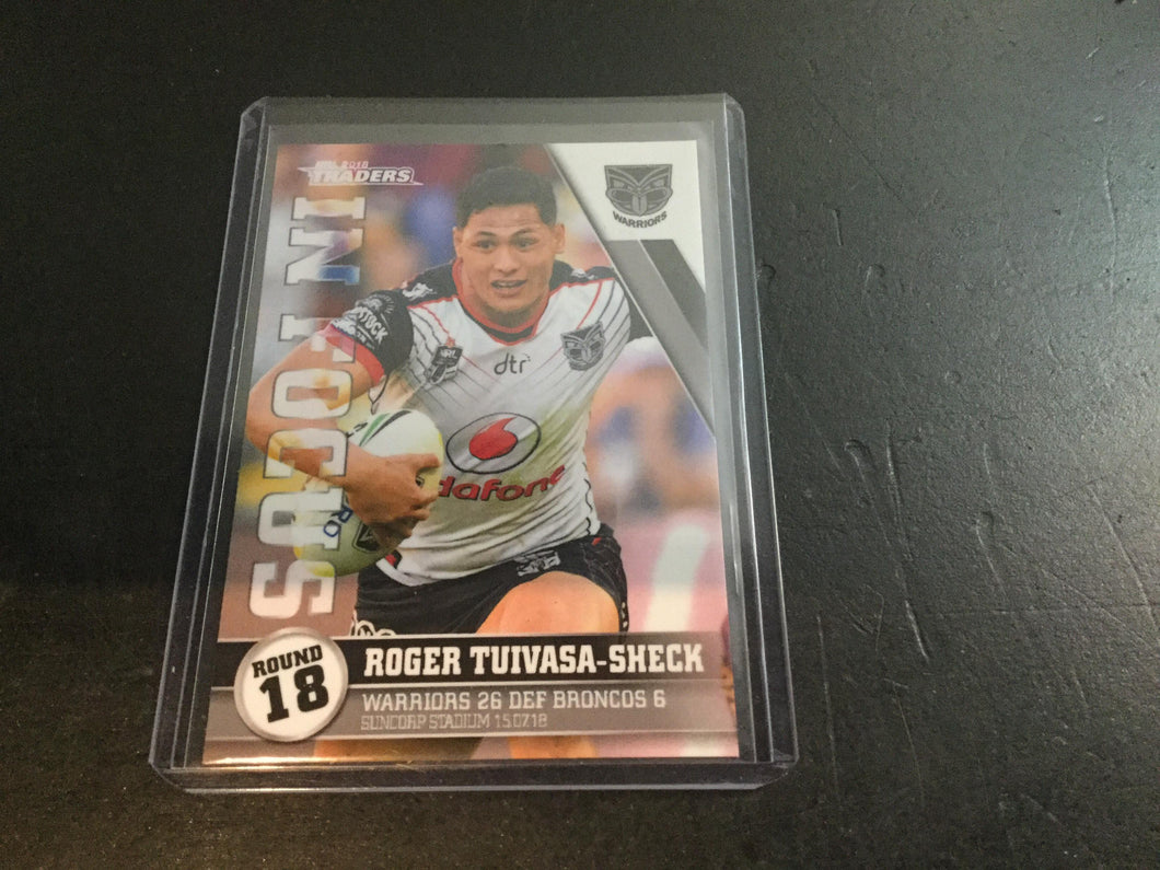 2018 TLA NRL Traders Player In Focus Roger Tuivasa-Sheck #31