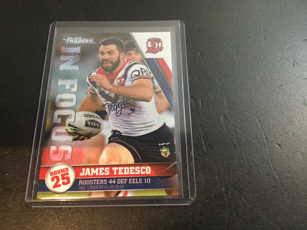2018 TLA NRL Traders Player In Focus James Tedesco #44