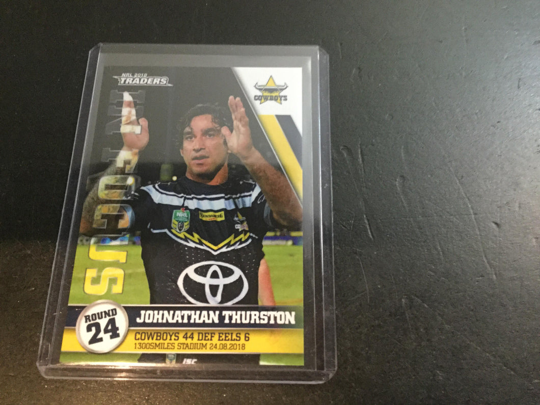 2018 TLA NRL Traders Player In Focus Johnathan Thurston #84