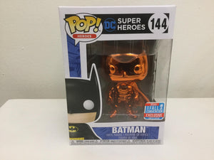 DC COMICS Batman ORANGE CHROME BATMAN #144 FUNKO POP! Vinyl NYCC