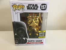 Star Wars - Darth Vader Gold Chrome SE19 2019 Galactic Convention US Exclusive Pop! Vinyl #157