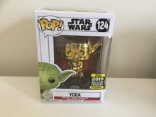 Star Wars - Yoda Gold Chrome SW19 2019 Galactic Convention US Exclusive Pop! Vinyl #124