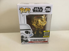 Star Wars - Stormtrooper Gold Chrome SW19 2019 Galactic Convention US Exclusive Pop! Vinyl #296