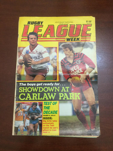 1983 Rugby League Week Magazine June 9 1983 - Vol 14 No. 18