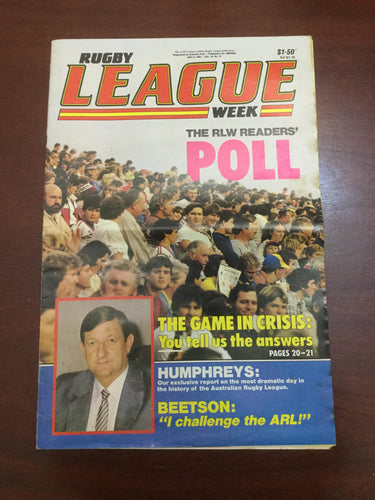 1983 Rugby League Week Magazine May 5  1983 - Vol 14 No. 13