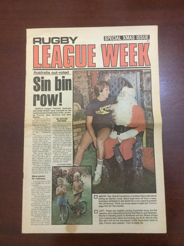 1980 Rugby League Week Magazine SPECIAL XMAS ISSUE