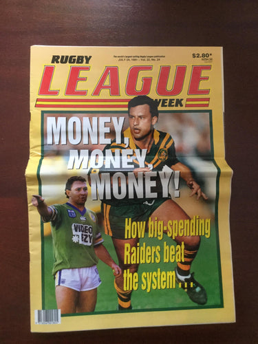 1991 Rugby League Week Magazine July 24 1991 - Vol 22 No. 24