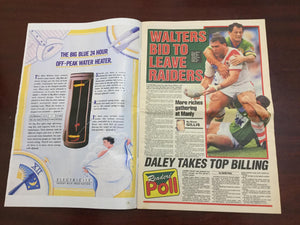 1993 Rugby League Week Magazine July 21 1993 - Vol 24 No. 24