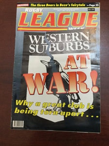 1993 Rugby League Week Magazine July 7 1993 - Vol 24 No. 22