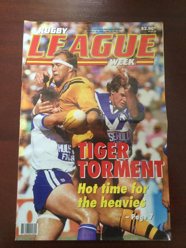 1991 Rugby League Week Magazine March 20 1991 - Vol 22 No. 6