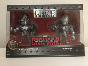 Captain America 3 Civil War Iron Man & Captain America US Exclusive 4" Bare Metal 2 Pk #M51