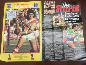1985 Rugby League Week Magazine July 11  1985 - Vol 16 No. 20
