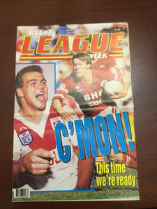 1992 Rugby League Week Magazine September 16 1992 - Vol 23 No. 33