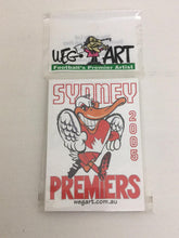 WEG ART - Sydney Swans 2005 AFL PREMIERS Card Set