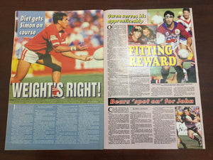 1993 Rugby League Week Magazine June 30 1993 - Vol 24 No. 21