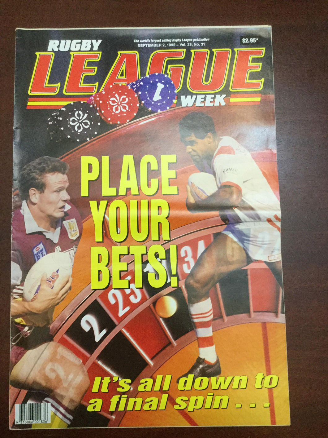 1992 Rugby League Week Magazine September 2 1992 - Vol 23 No. 31