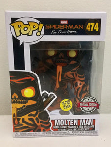 Spider-Man: Far From Home - Molten Man Glow US Exclusive Pop! Vinyl #474 Special Edition