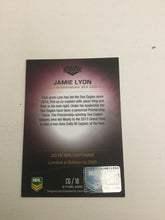 2016 TLA NRL Elite 2016 Captain Jamie Lyon C6/18 Signed by Artist David Cain LIMITED