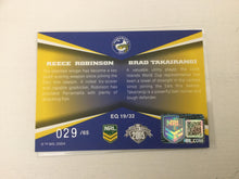 2015 NRL Elite QUADS Reece Robinson Brad Takairangi Parramatta EQ19/32 #29/65