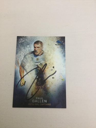 2016 TLA NRL Elite 2016 Captain Paul Gallen C4/18 Signed by Artist David Cain LIMITED