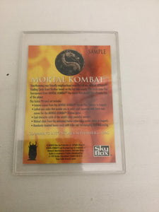 1995 SKYBOX Mortal Kombat Movie- Shang Tsung GOLD Foil Warrior Champion Card SAMPLE