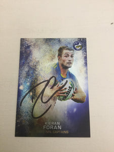 2016 TLA NRL Elite 2016 Captain Kieran Foran C10/18 Signed by Artist David Cain LIMITED