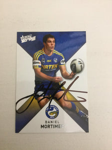 2011 Select Strike Daniel Mortimer Parramatta Eels Personally Signed Card