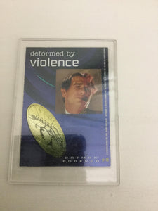 1995 Dynamic Marketing BATMAN FOREVER - Enemy Minds Laser-Etched Cards - Two Face - Deformed By Violence #E8