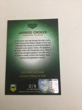 2016 TLA NRL Elite 2016 Captain Jarrod Crocker C2/18 Signed by Artist David Cain LIMITED