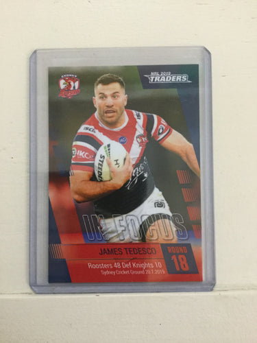 2019 TLA NRL Traders Player In Focus James Tedesco #45